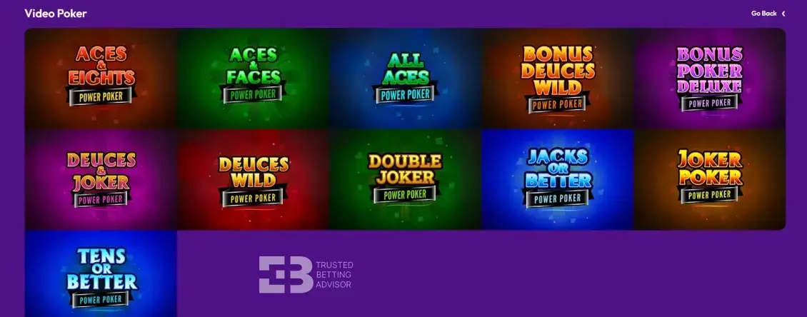 Yako Casino Video Poker