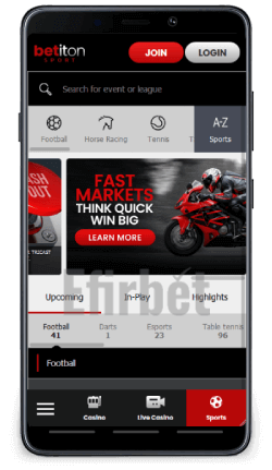 Betiton mobile app