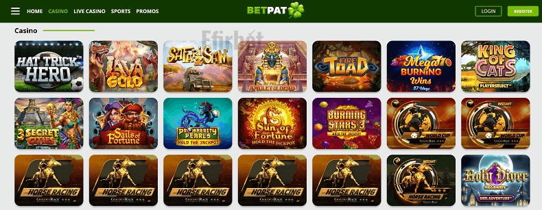 BetPat casino site