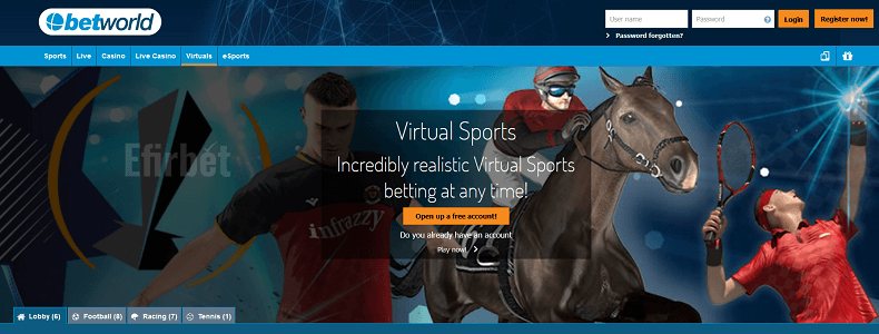 Betworld virtual sports