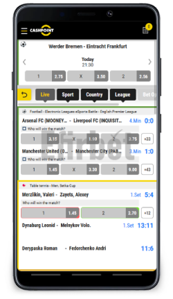 cashpoint mobile betting service