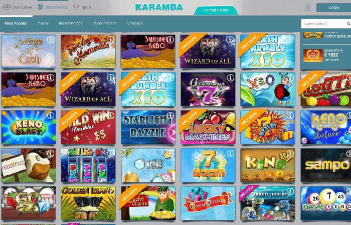 Karamba online casino app online