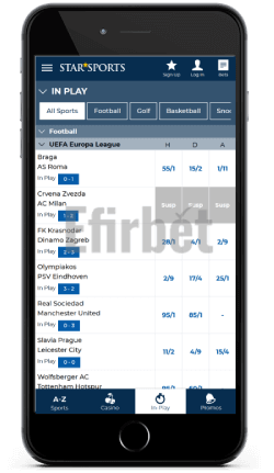 starsports mobile betting app
